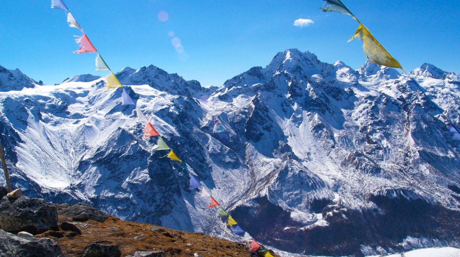 Ganja La seen from Kyanjin Ri