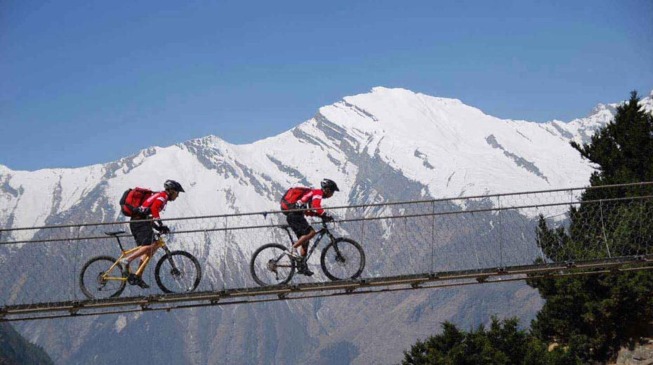 biking