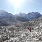 Heading toward Everest Base Camp from Gorakshep