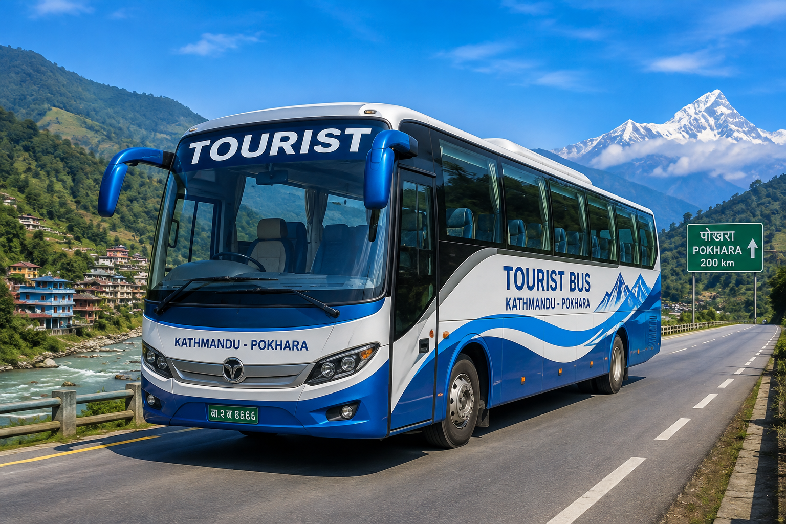 kathmandu to pokhara bus